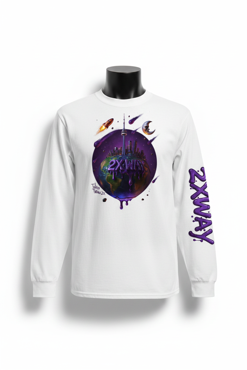 2XWay White Long Sleeve